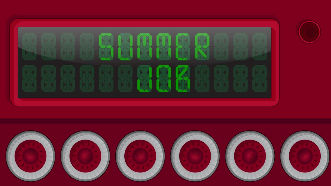 여름 일자리 텍스트 디지털 led 패널