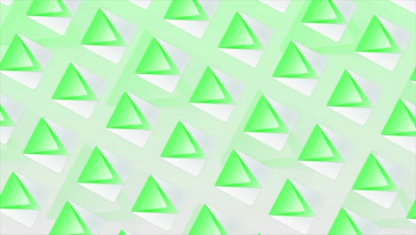 fondo de patrón triangular verde y blanco abstracto