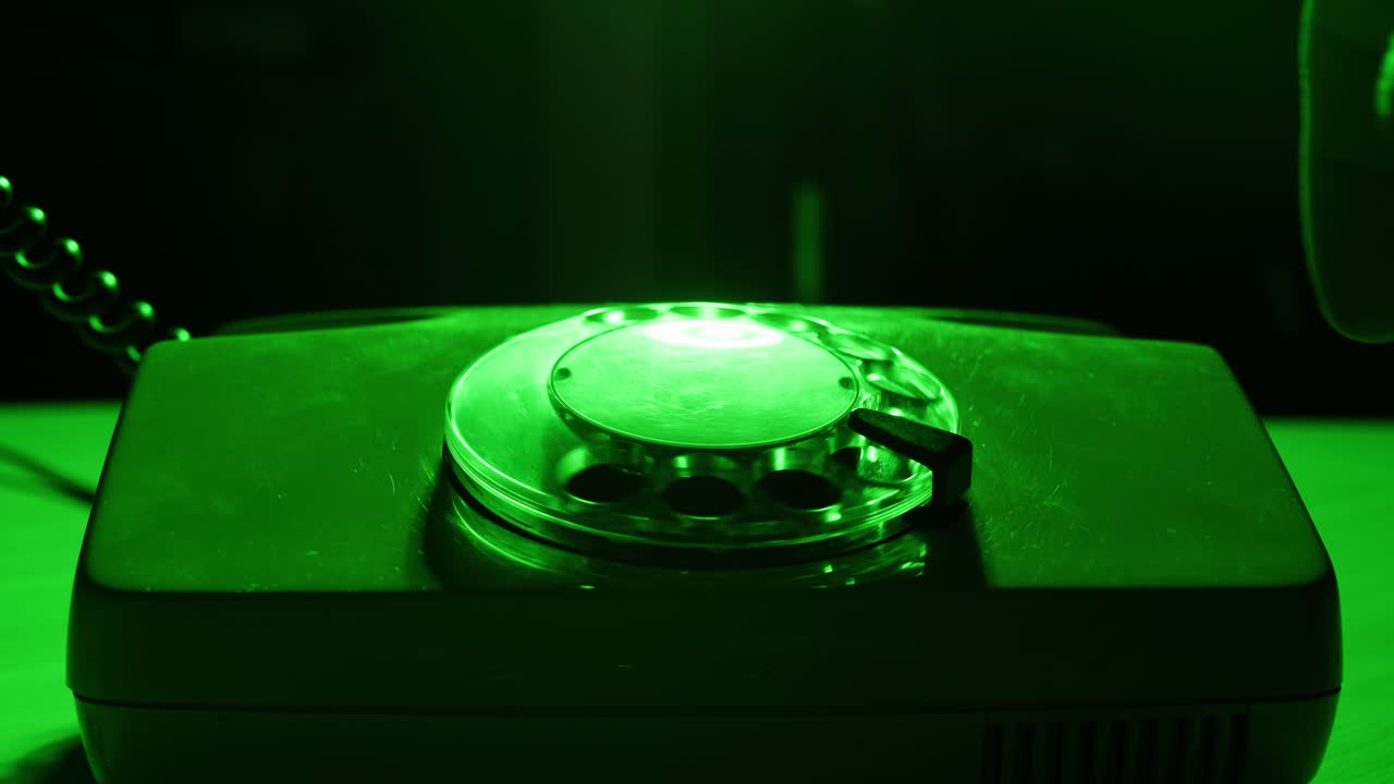 Retro vintage phone, A yellow rotary telephone is displayed on a wooden desk, adding a nostalgic touch