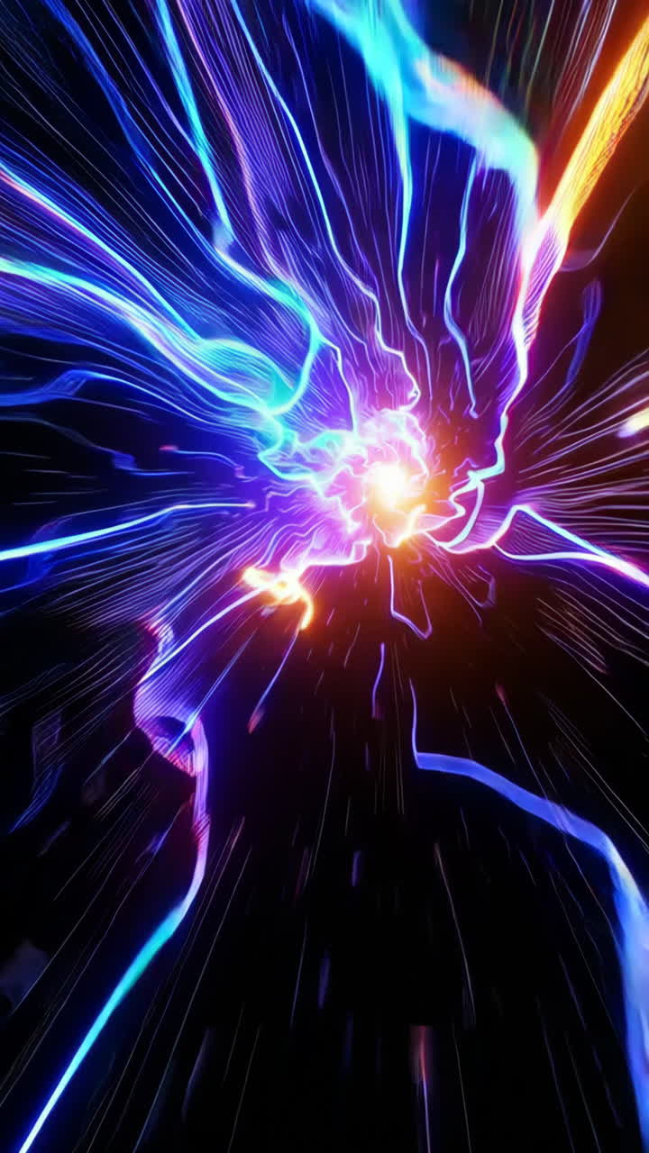 túnel de resplandor abstracto