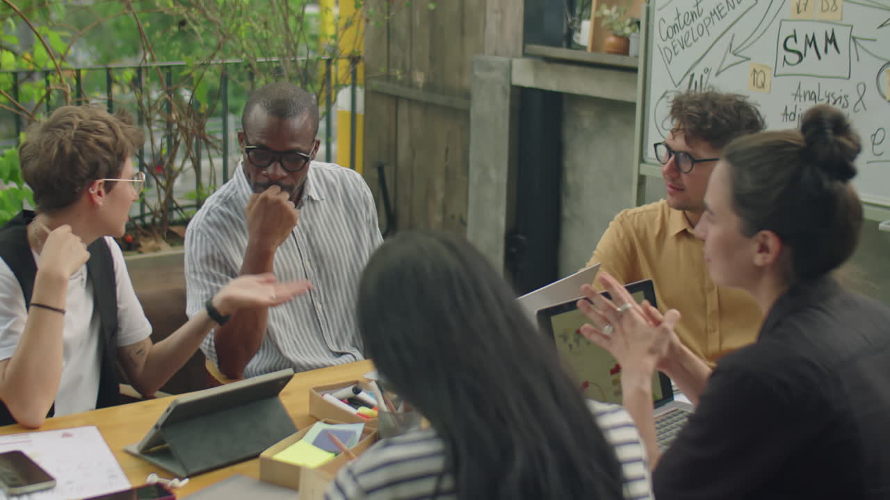 Team Meeting in a Modern Office