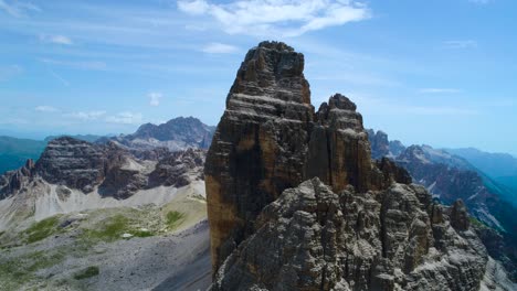 national nature park tre cime in the dolomites alps. beautiful nature of italy.