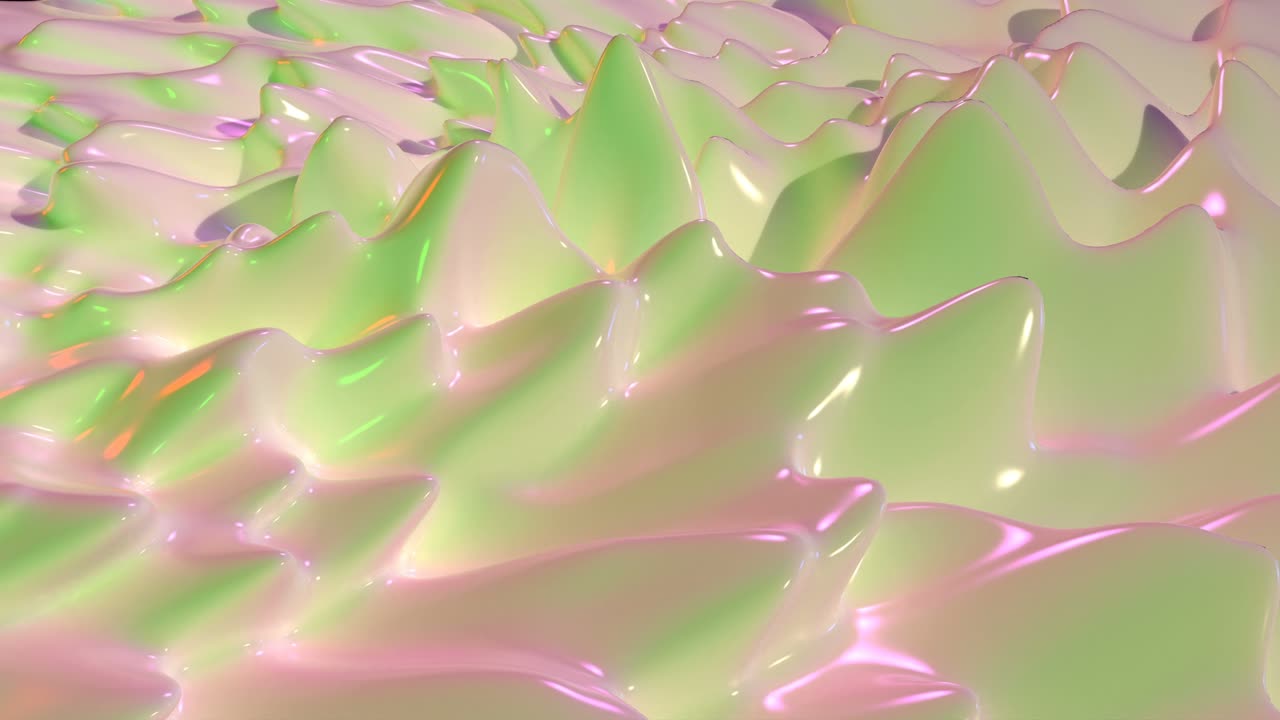 3d 추상 스러 웨이브: 현대 디지털 애니메이션으로 4k를 원활하게 루프 할 수 있습니다.