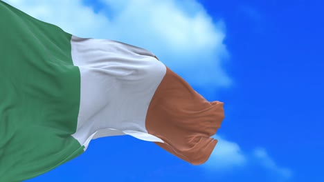 seamless loop of irish flag.