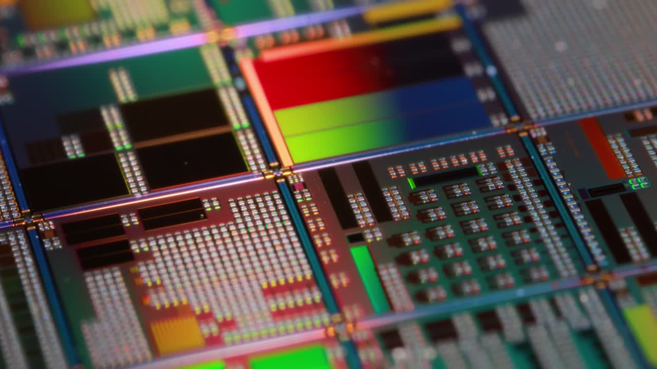 primer plano del microchip