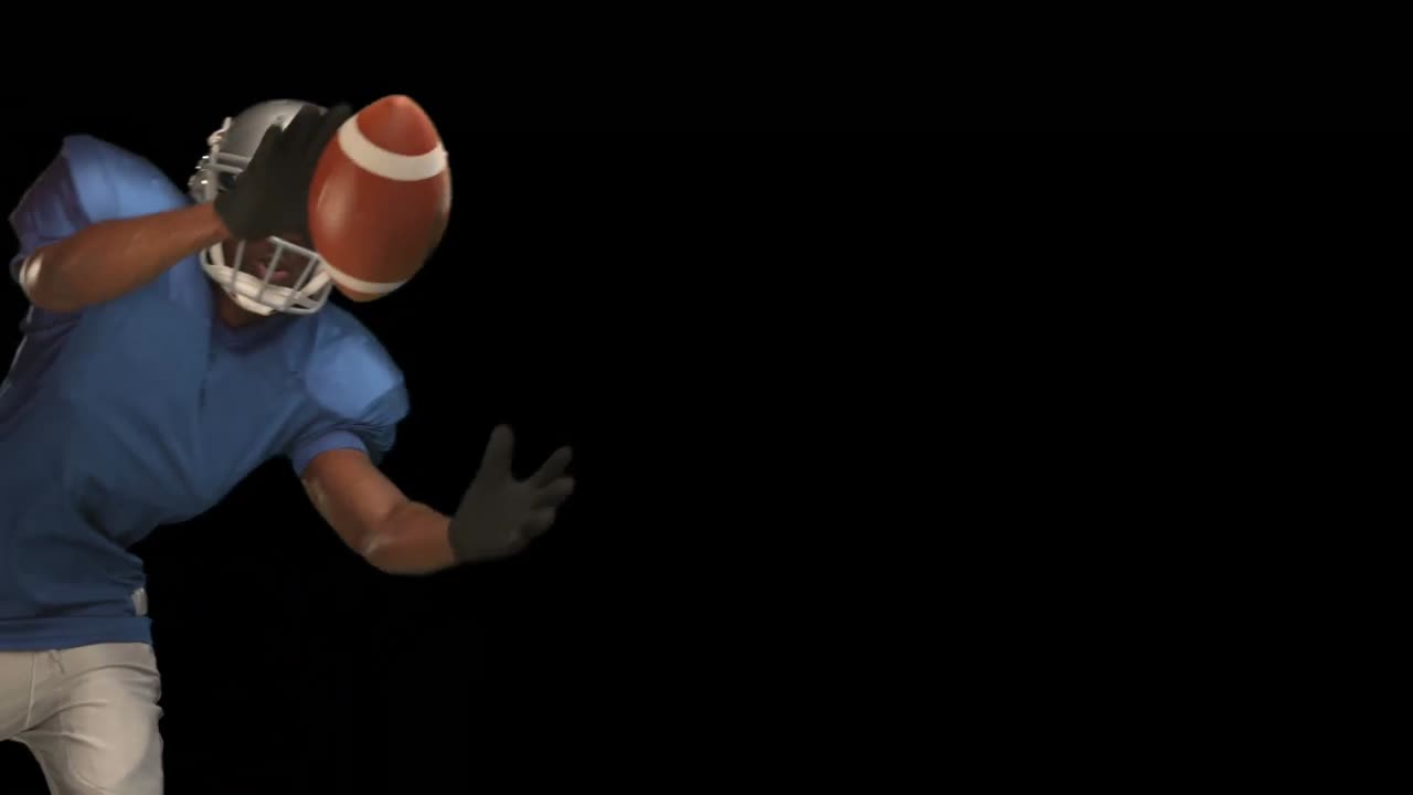 Palla cattura giocatore di football americano
