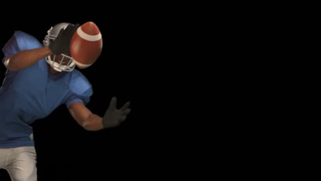 American-football-player-catching-ball-