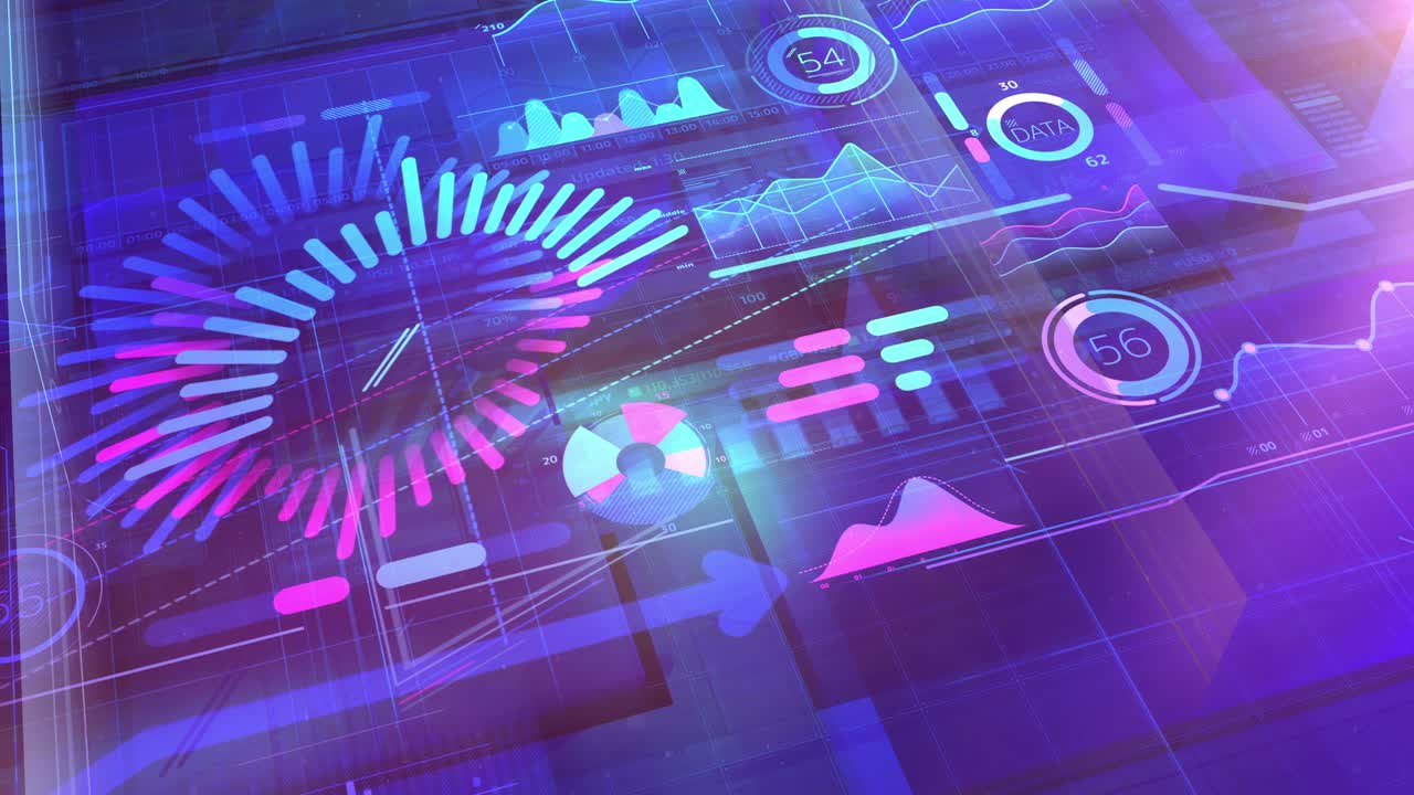 fondo corporativo de color brillante con infografías.