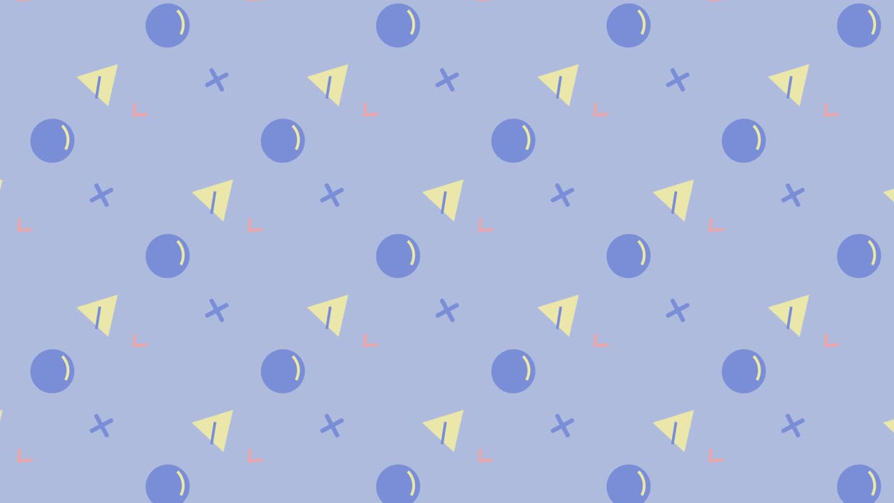 Sfondo con motivo di design astratto retrò anni '80 '90. Stile Memphis con forme geometriche di diversi colori vintage