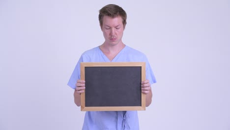 retrato de un joven paciente