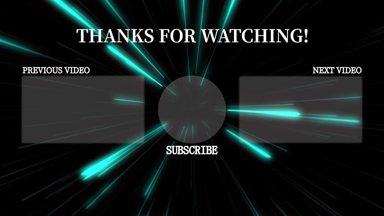 레이 워프 엔드 카드 엔딩 스크린 모션 그래픽