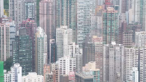 apartamentos de rascacielos y edificios de oficinas en uno de los lugares más densamente poblados del mundo