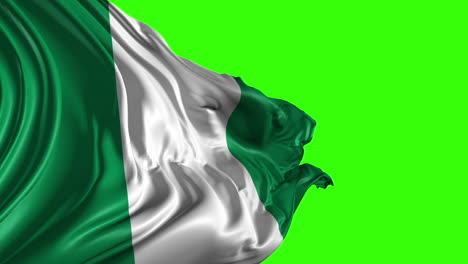 flag of nigeria waving