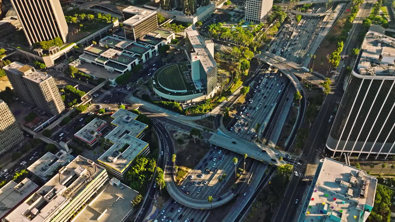 Financial District in Downtown Los Angeles, California