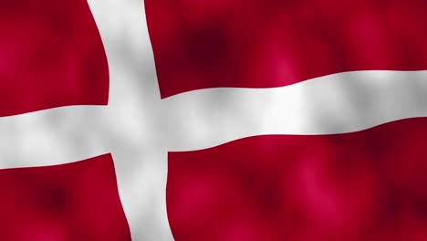 danish flag waving in the wind