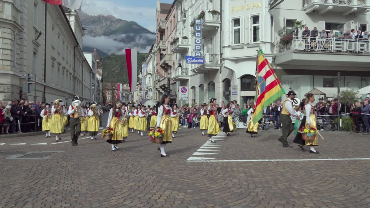 Traditional Parade in European City