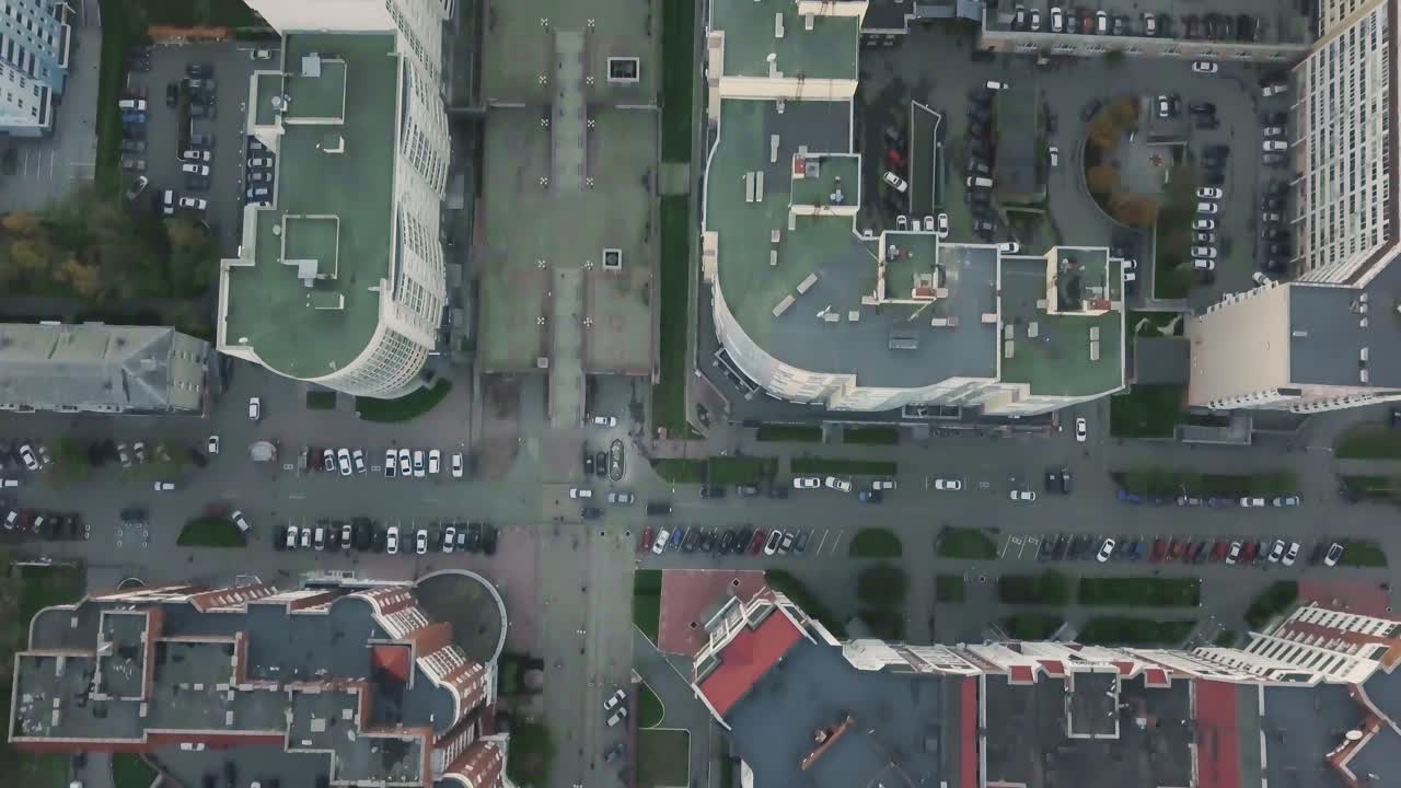 도시 풍경 공중 사진