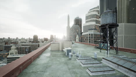 Air-conditioning-on-the-roof-of-a-building