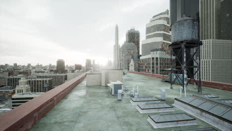 air conditioning on the roof of a building