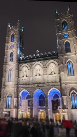 notre-dame basilica at night in montreal