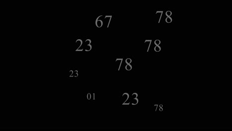 White-casual-moving-numbers-changing-numeric-code-on-black-background