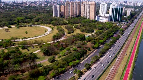 villa lobos leisure park at downtown sao paulo brazil