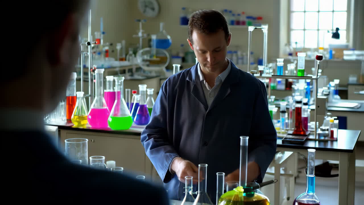 Scienziati che lavorano in un laboratorio