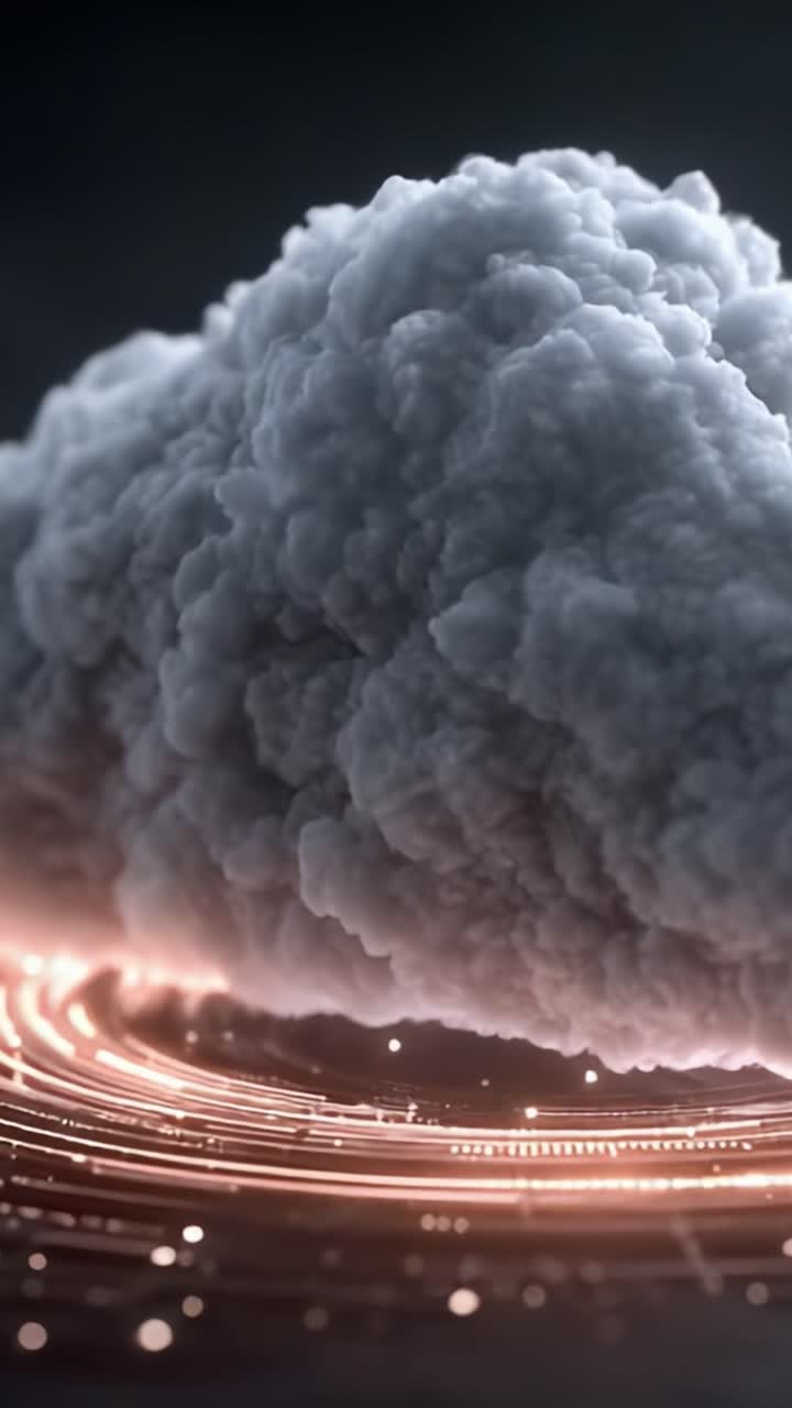 Dynamisk skydannelse med levende lysspor: En visuel udforskning af atmosfæriske elementer og moderne digital æstetik