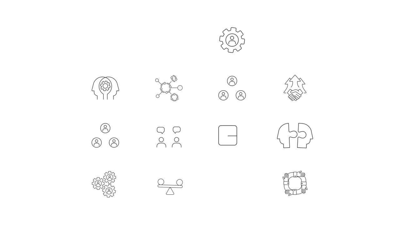 Collaboration and Teamwork Icons