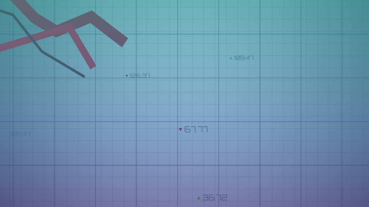 그리드 상의  ⁇ 은 선을 가진 금융 데이터 처리 구성