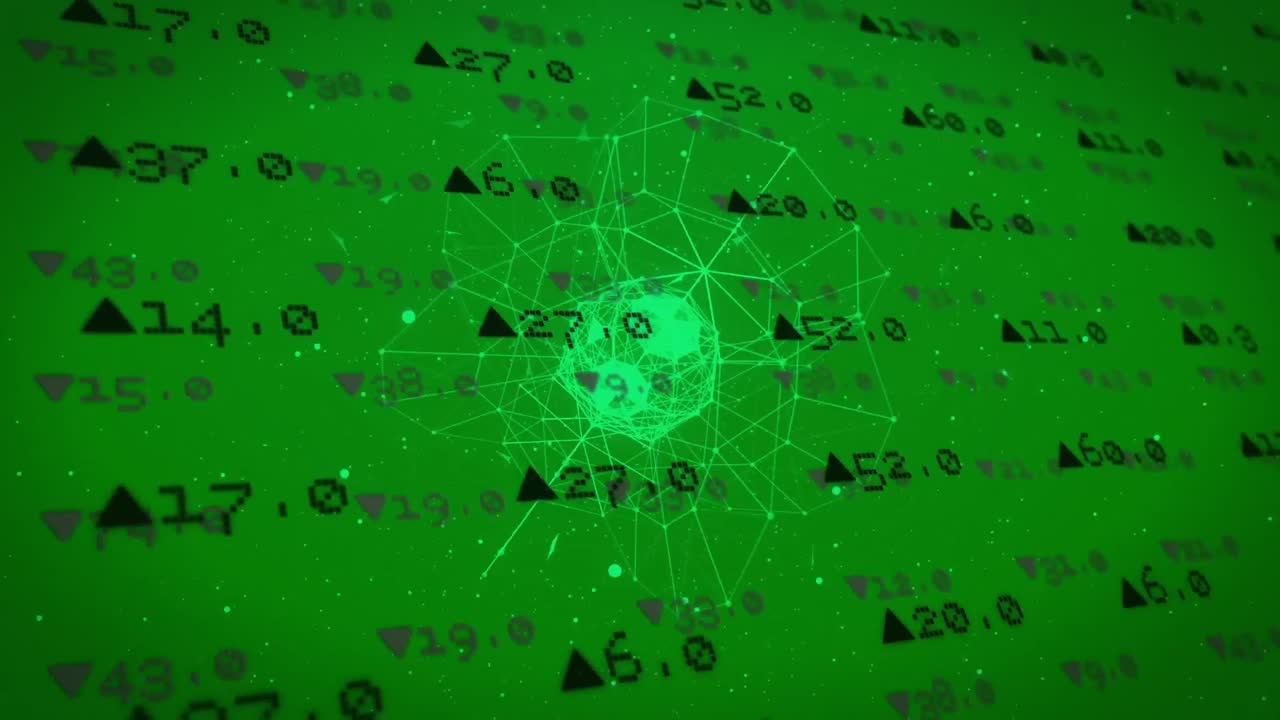 Animation of data processing over globe