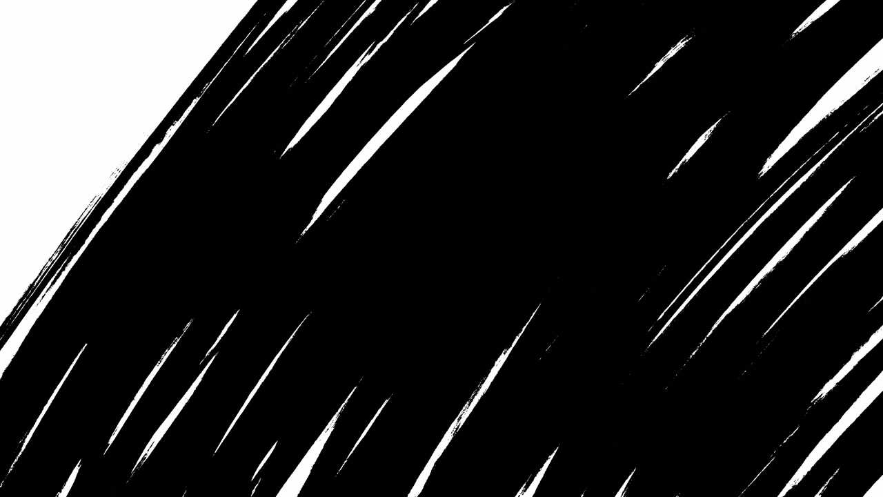 Animated Black Brush Strokes Wipe Transition