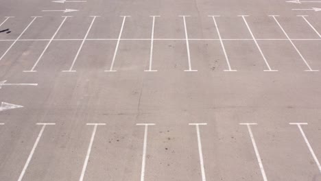 empty parking lot aerial view