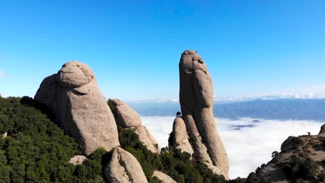 Aerial:-Montserrat-mountain-range-from-the-air