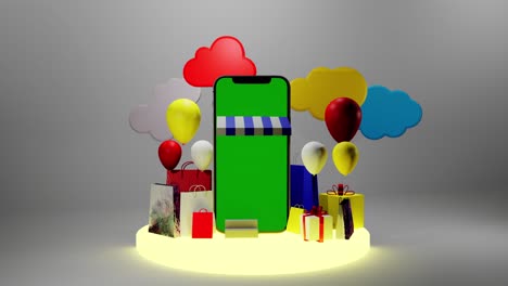 mobile shopping promotion scene