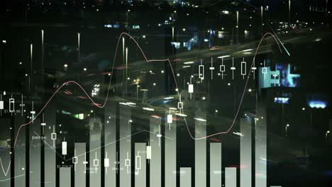 Digital-Generiertes-Video-Verschiedener-Finanzdiagramme-4k