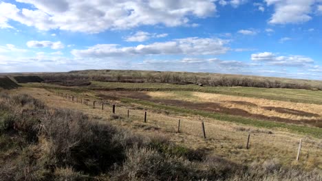 Barbwire-fence-on-farm-land-in-the-country