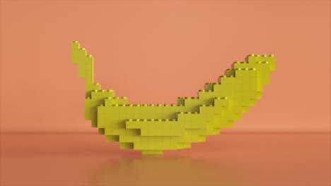 el banano de pixel art