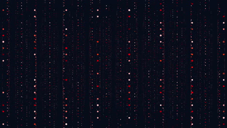 Random-neon-dots-in-rows-in-dark-space