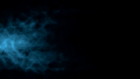 slow motion graphic blue smoke