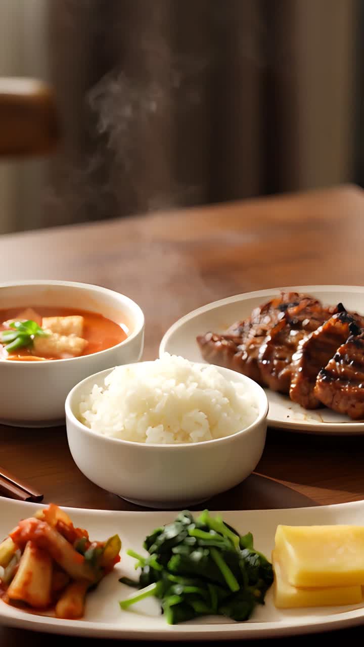 韓国料理 4K
