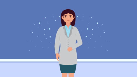 woman doctor illustration