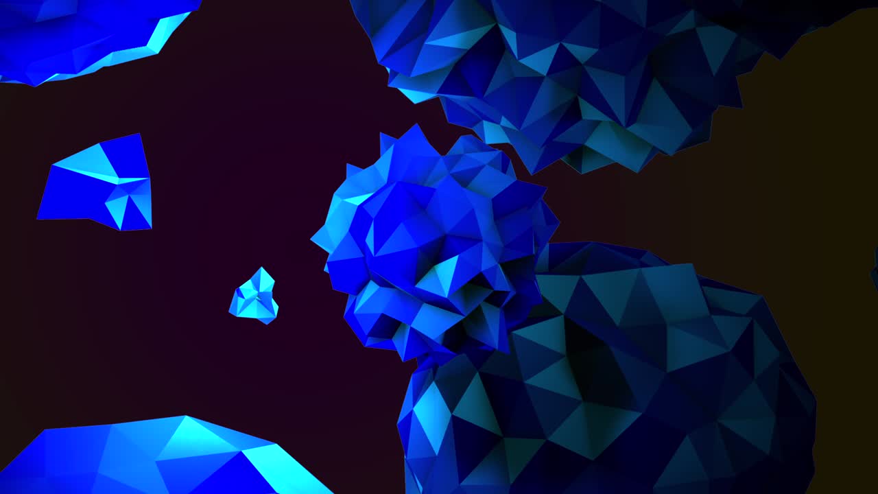formas líquidas azules en color oscuro