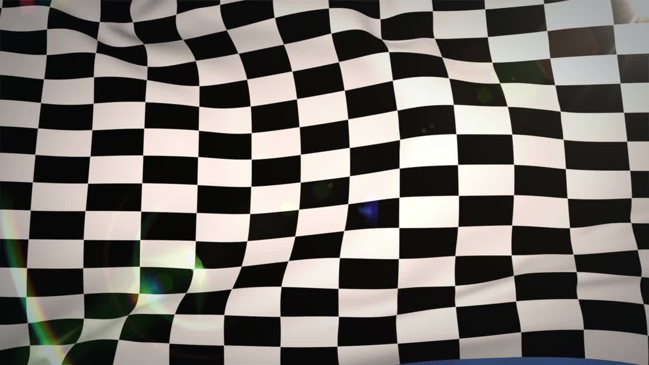 바람에 날아다니는 체커드 발