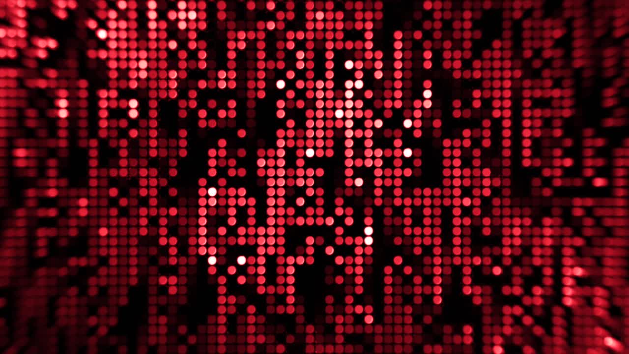 Red Dot Matrix Background