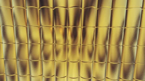 gold foil tiles texture seamless loop background 3d rendering