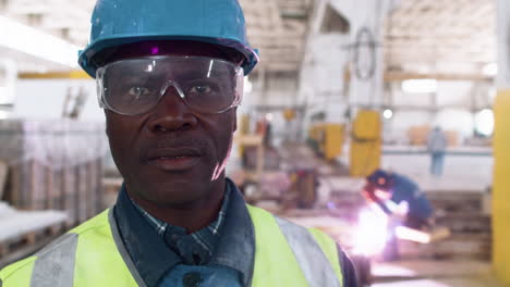 man in a marble factory