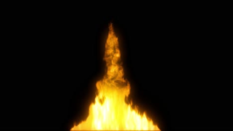 formas abstractas de fuego que se transforman con el tiempo