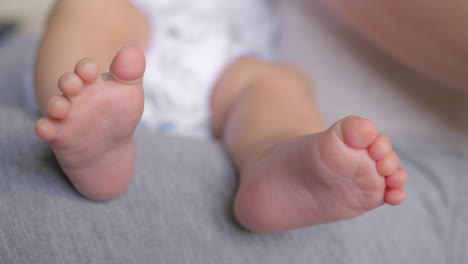 a close up of a baby feet