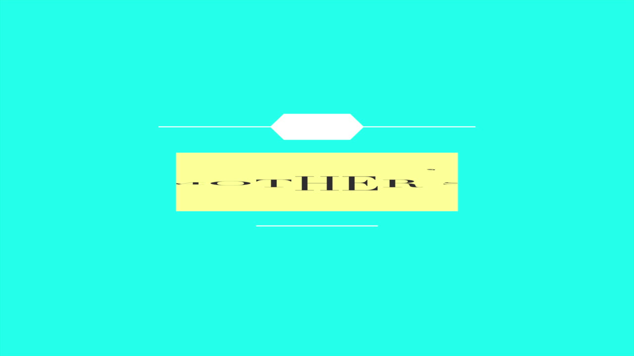 파란색 배경에 세련된 어머니의 날 타이포그래피로 엄마를 축하하십시오.